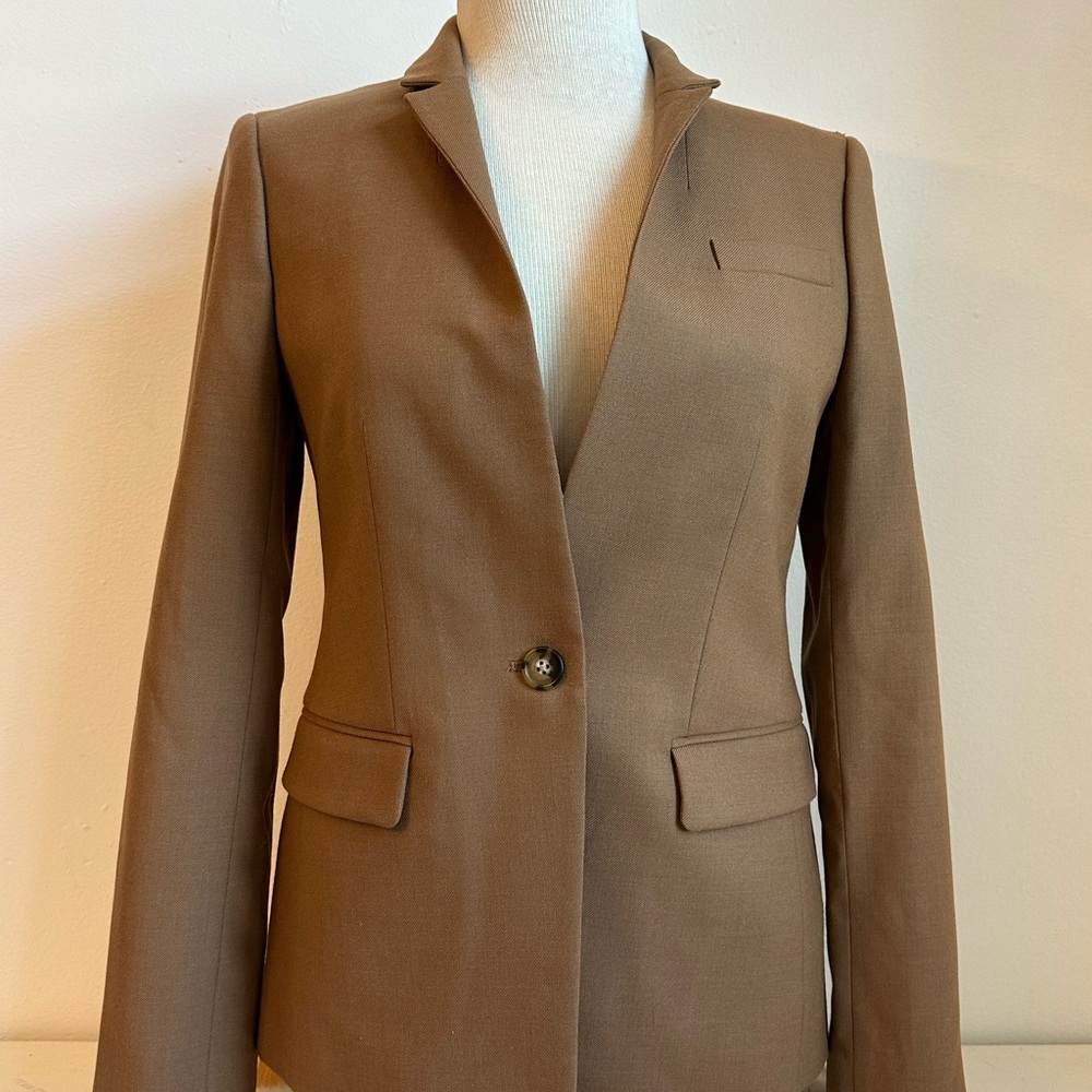 J Crew Regent Classic Brown Wool Women's Blazer